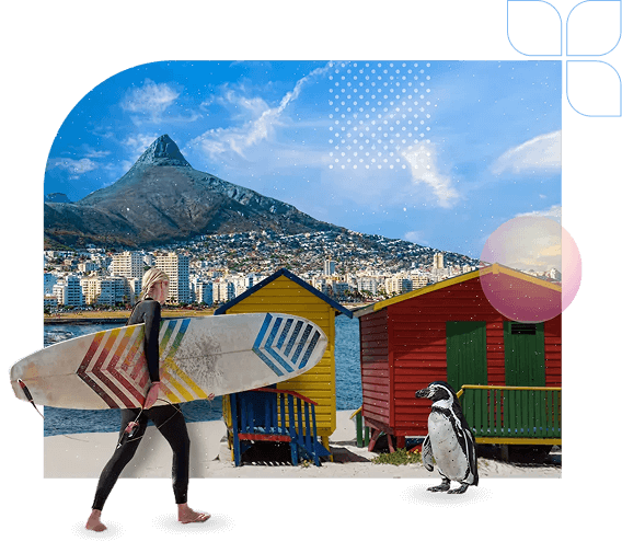 Cape town attractions collage